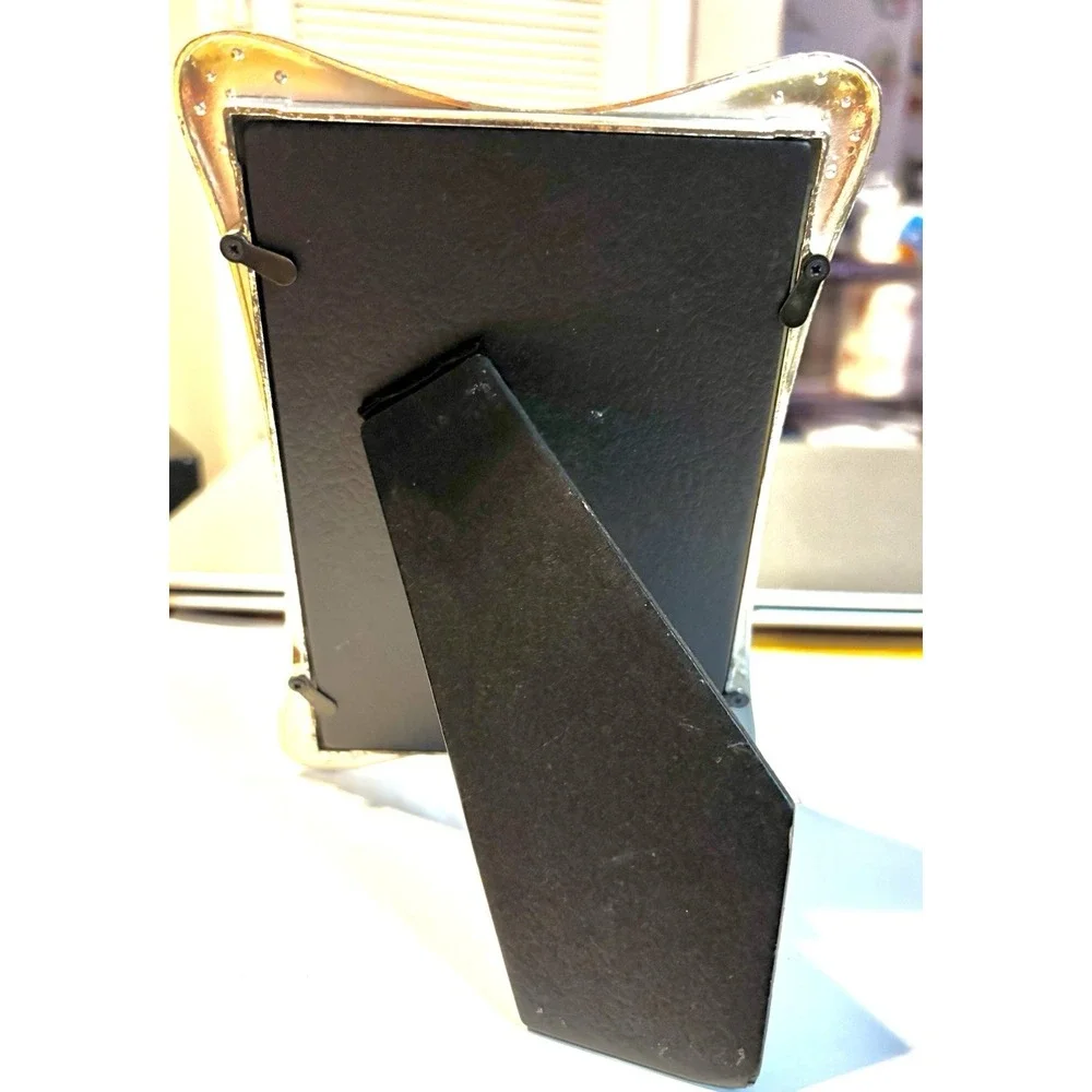 6 x 4 1/2 Dark Purple Picture Frame with Bling